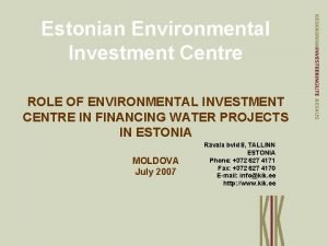 Eic european investment centre