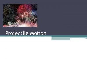 Formula for projectile motion