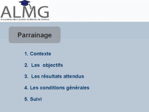 Les objectifs du parrainage