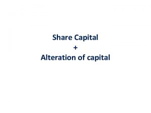 Paid up share capital