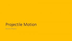 What are two components of projectile motion