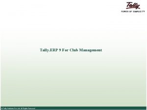 Member club erp