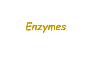 What are enxymes