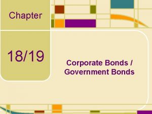 Chapter 1819 Corporate Bonds Government Bonds Bonds Our