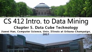 Data cube technology in data mining