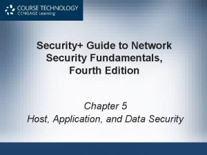 Security guide to network security fundamentals