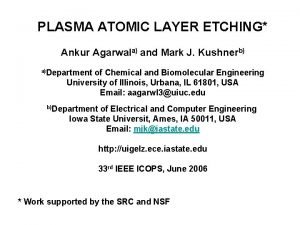 Atomic layer etching