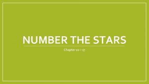 Number the stars chapter 17