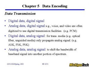 Digital data digital signals