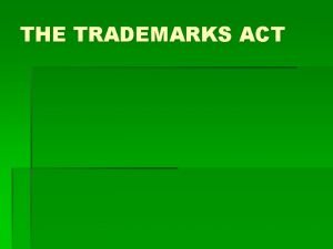 Registration of geographical indication