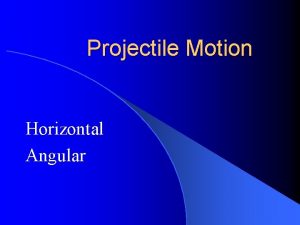 Projectile motion animation