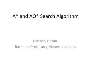 Ao * algorithm