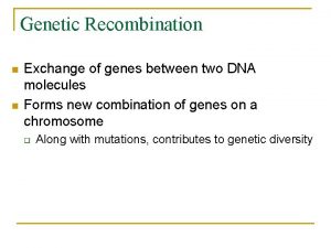 Horizontal gene transfer