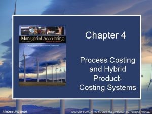 Cost of production report