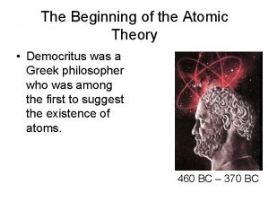 Democritus atomic theory