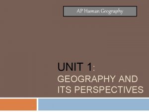 Geographical data ap human geography