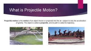 Symmetrical projectile motion