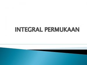 Contoh soal integral permukaan