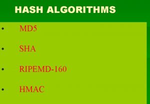 Ripemd160 algorithm