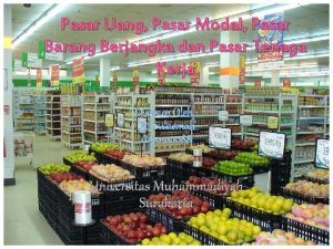 Pasar barang berjangka adalah