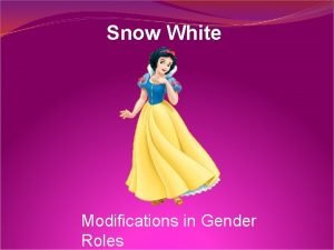 Snow white and the seven genders