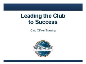 Toastmasters club hierarchy