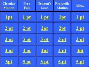 Newton projectile motion