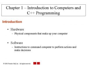 Chapter 1 introduction to computers and programming