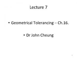 Permissible straightness tolerance