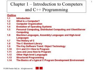 Chapter 1 introduction to computers and programming