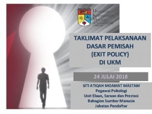 Exit policy mrsm