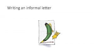 Informal letter business