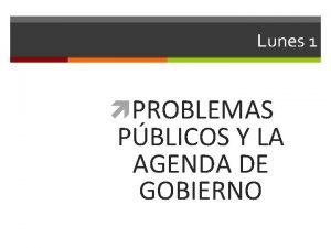 Agenda sistemica y agenda institucional