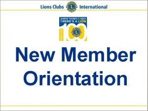 The international association of lions clubs