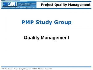 Pmp quality vs grade