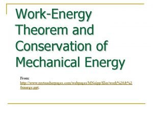 Equation for kinetic energy