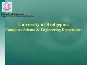 University of bridgeport computer science faculty