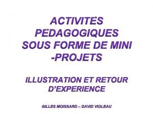 Mini projet exemple