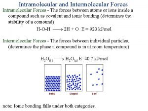 Intermolecular vs intramolecular