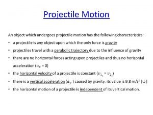 Projectile motion simulator