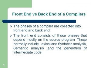 Explain compiler construction tools