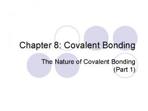 Covalent bond examples