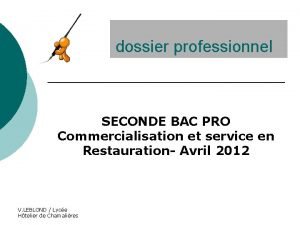 Page de garde dossier professionnel