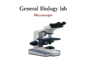 Biology lab microscope