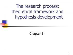 Theoretical framework independent dependent variable