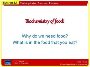 Section 8-1 carbohydrates fats and proteins answer key