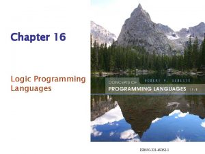 Chapter 16 programming language