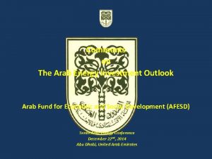 Comments on The Arab Energy Investment Outlook Arab