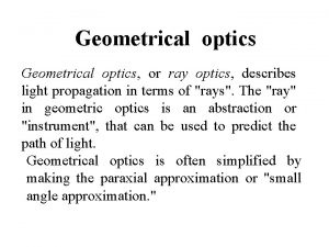 Geometrical