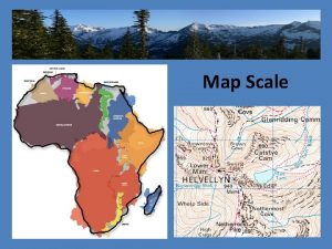 Map Scale Is this to scale Large Scale